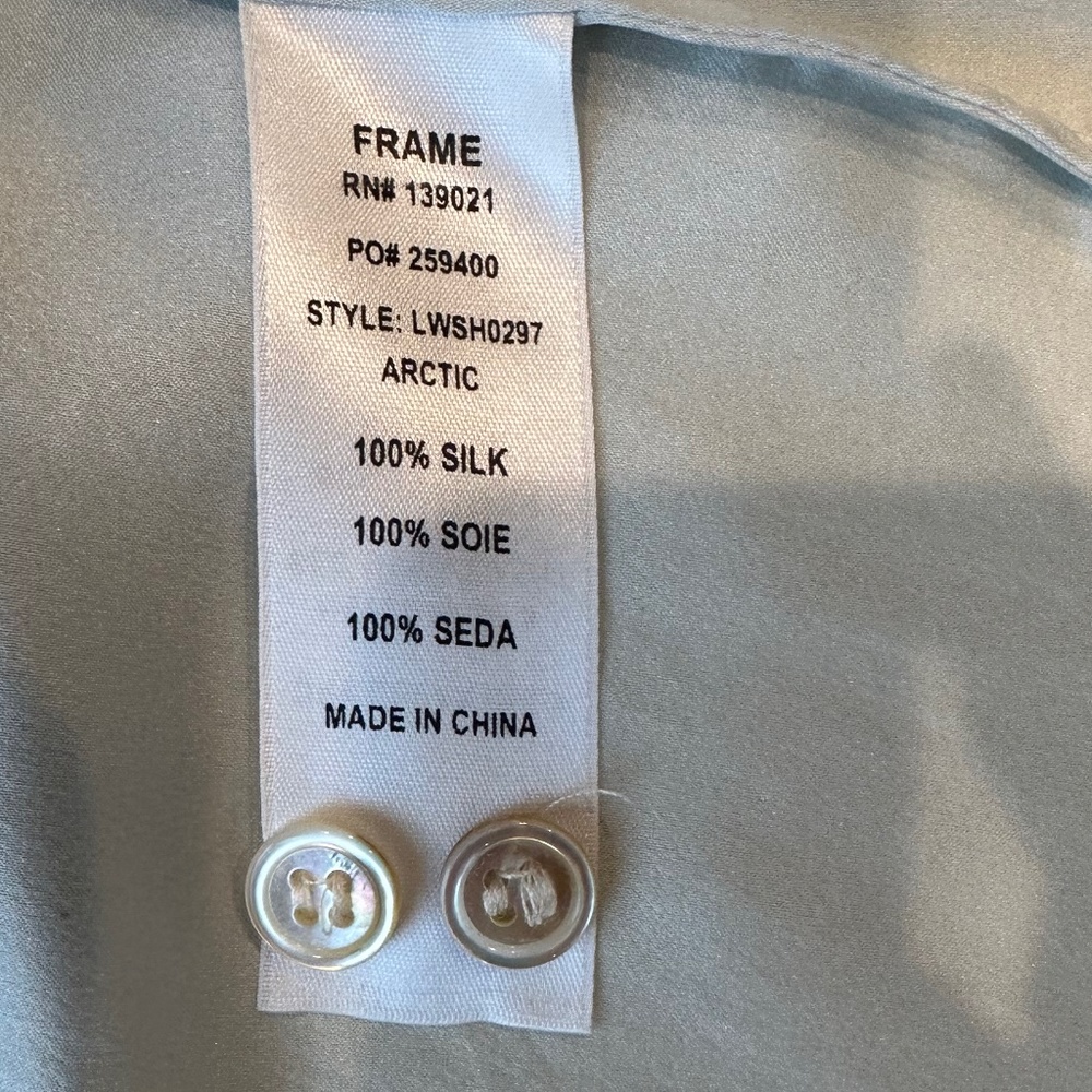 Frame 100% Silk Blouse - Picture 5 of 5